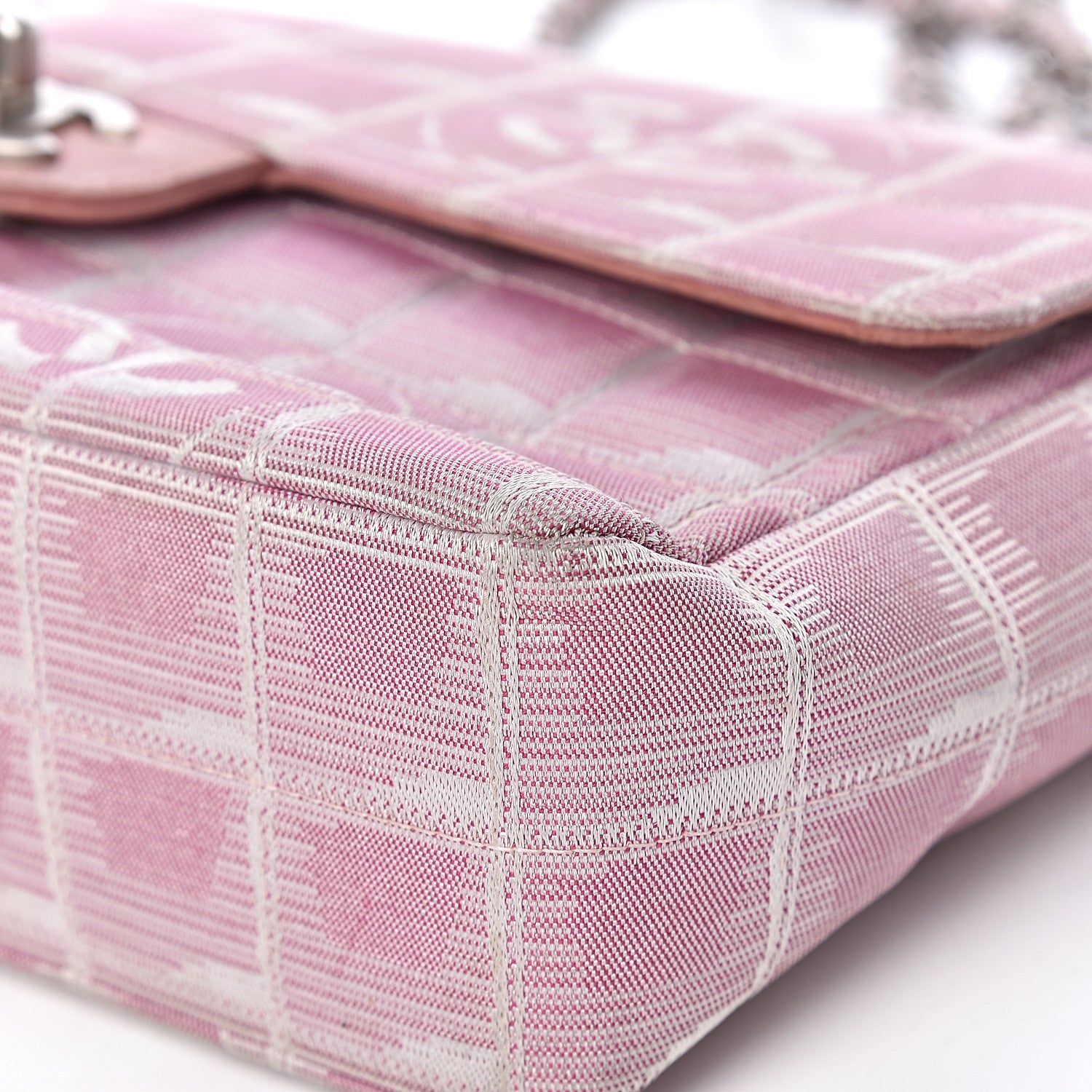 Chanel Nylon Medium Travel Flap Pink 8 of 25