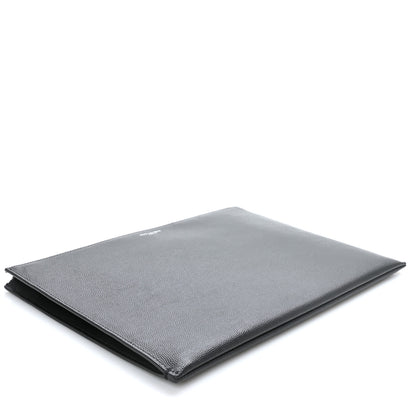 Saint Laurent Grain De Poudre Zipped Tablet Holder Black 3 of 7