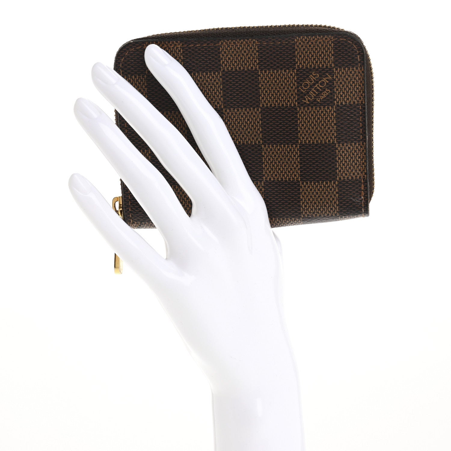 Louis Vuitton Damier Ebene Zippy Coin Purse Rose Ballerine 2 of 14