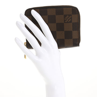 Louis Vuitton Damier Ebene Zippy Coin Purse Rose Ballerine 2 of 14