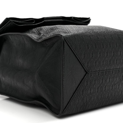 Saint Laurent Calfskin Monogram Deli Paper Bag  Vintage Black 9 of 10