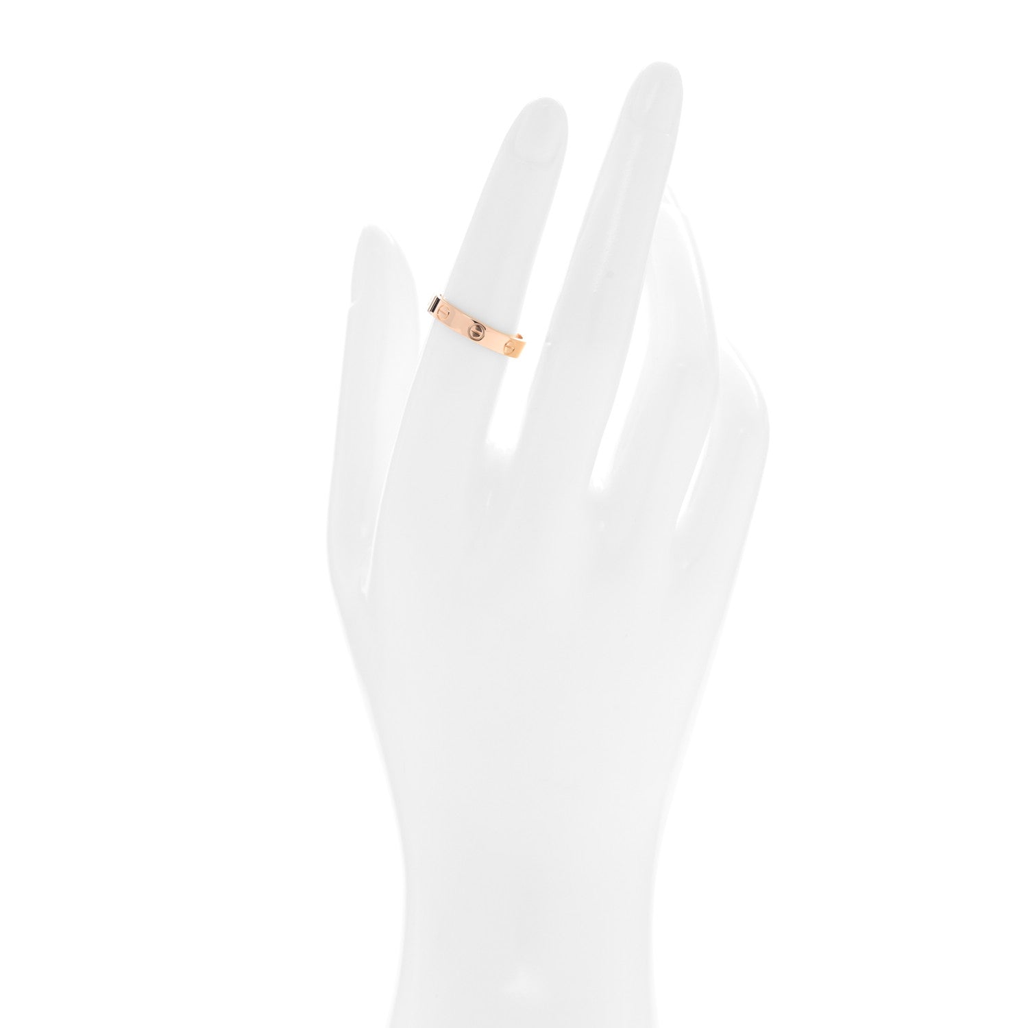 Cartier 18K Pink Gold 3.5mm LOVE Wedding Band Ring 53 6.5 2 of 4