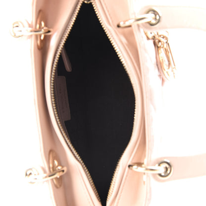 Christian Dior Lambskin Cannage Medium Lady Dior Light Pink 4 of 10