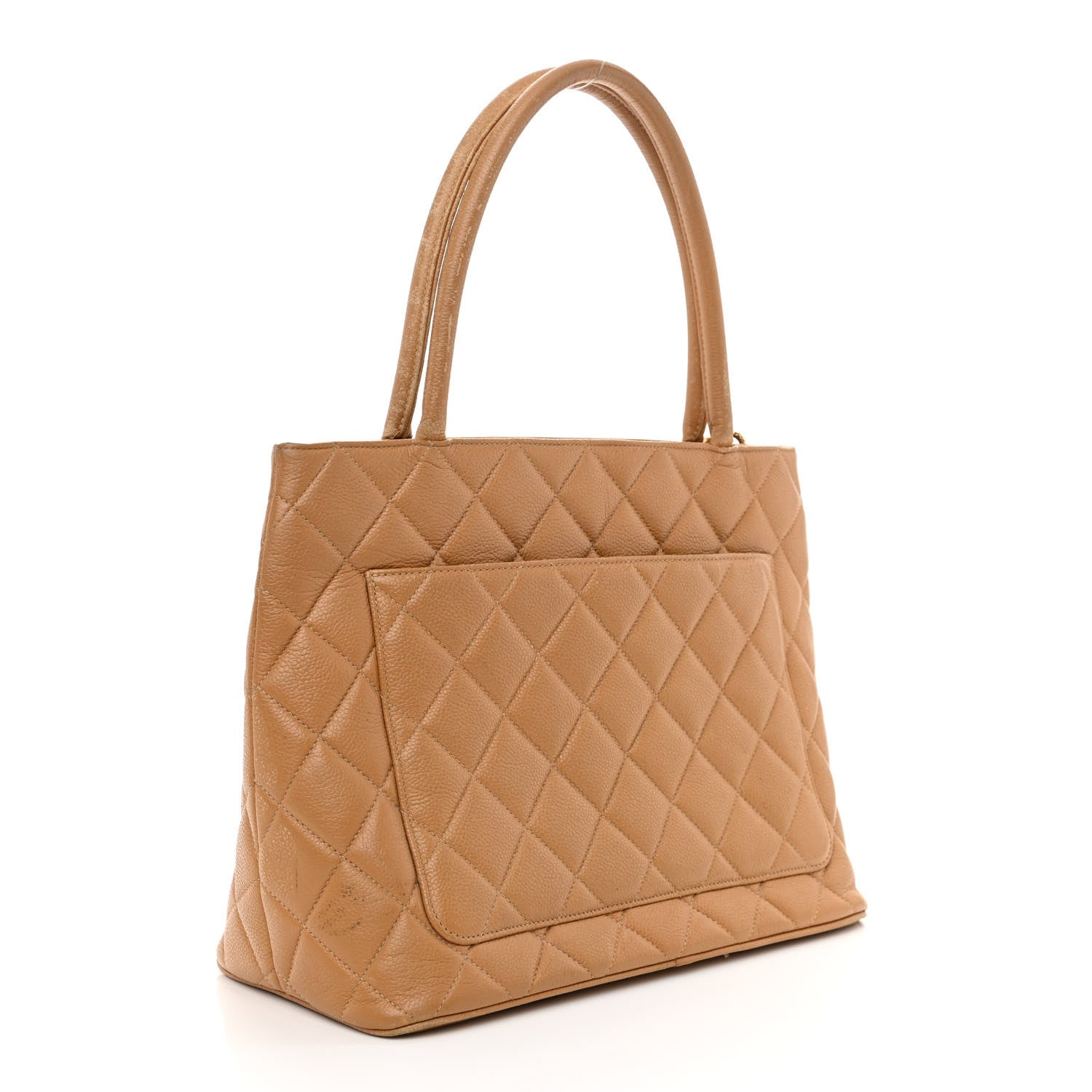 Chanel Caviar Quilted Medallion Tote Beige 3 of 13