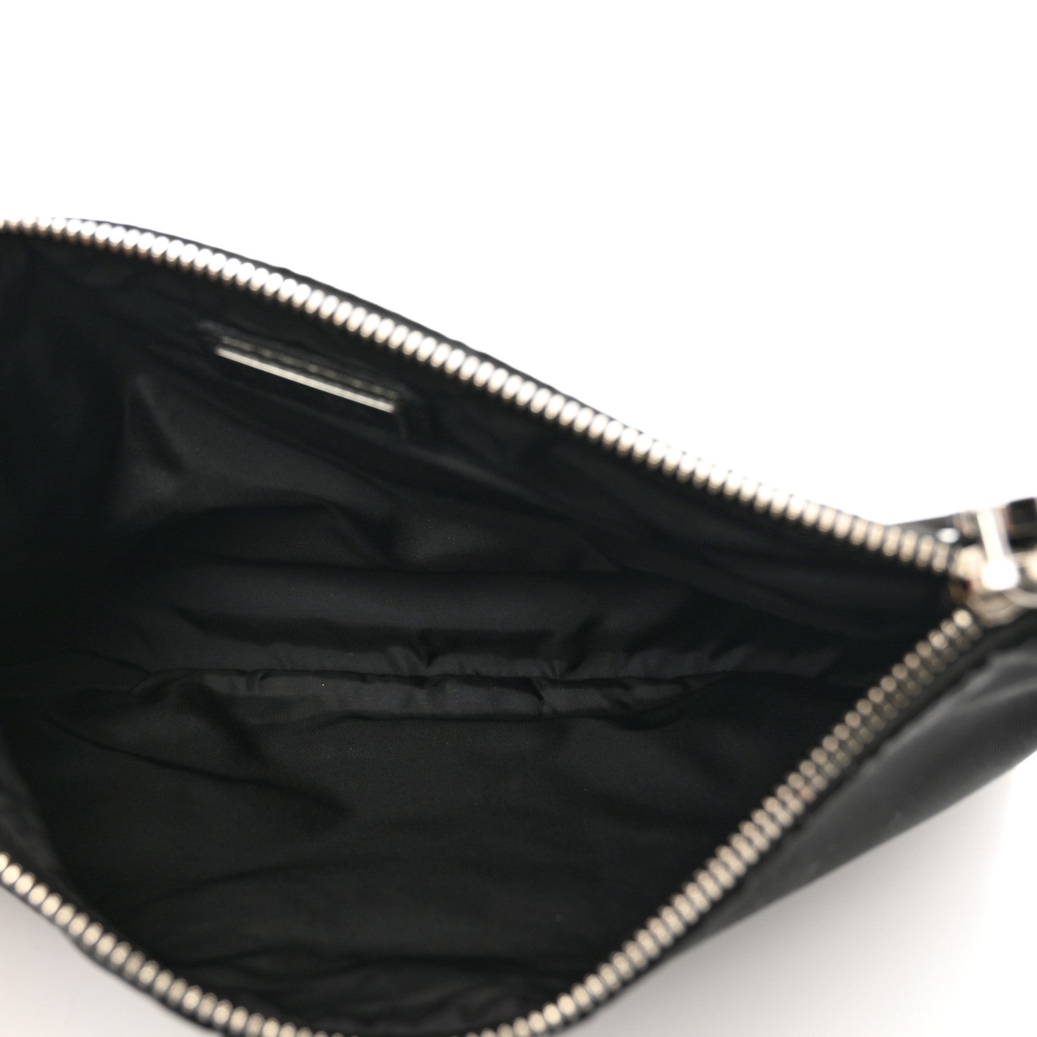 Prada Re-Nylon Saffiano Pouch Wristlet Black 5 of 6