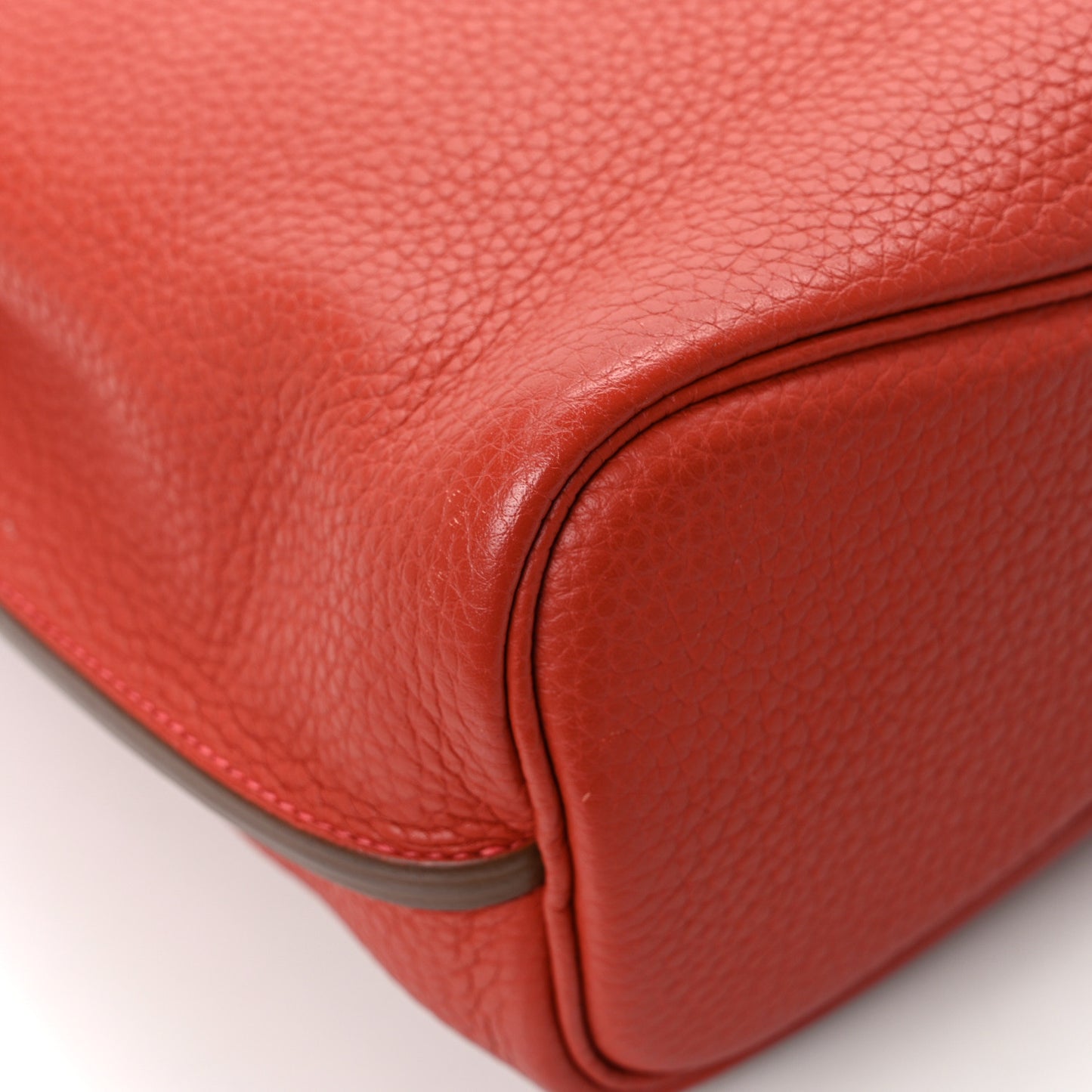Taurillon Clemence Verso So Kelly 22 Rouge Pivoine Rose Jaipur