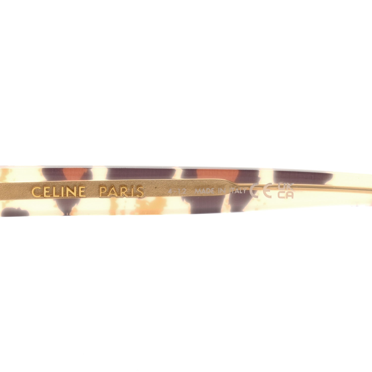 Celine Acetate Rectangular Sunglasses CL402131 Brown Multicolor 5 of 7