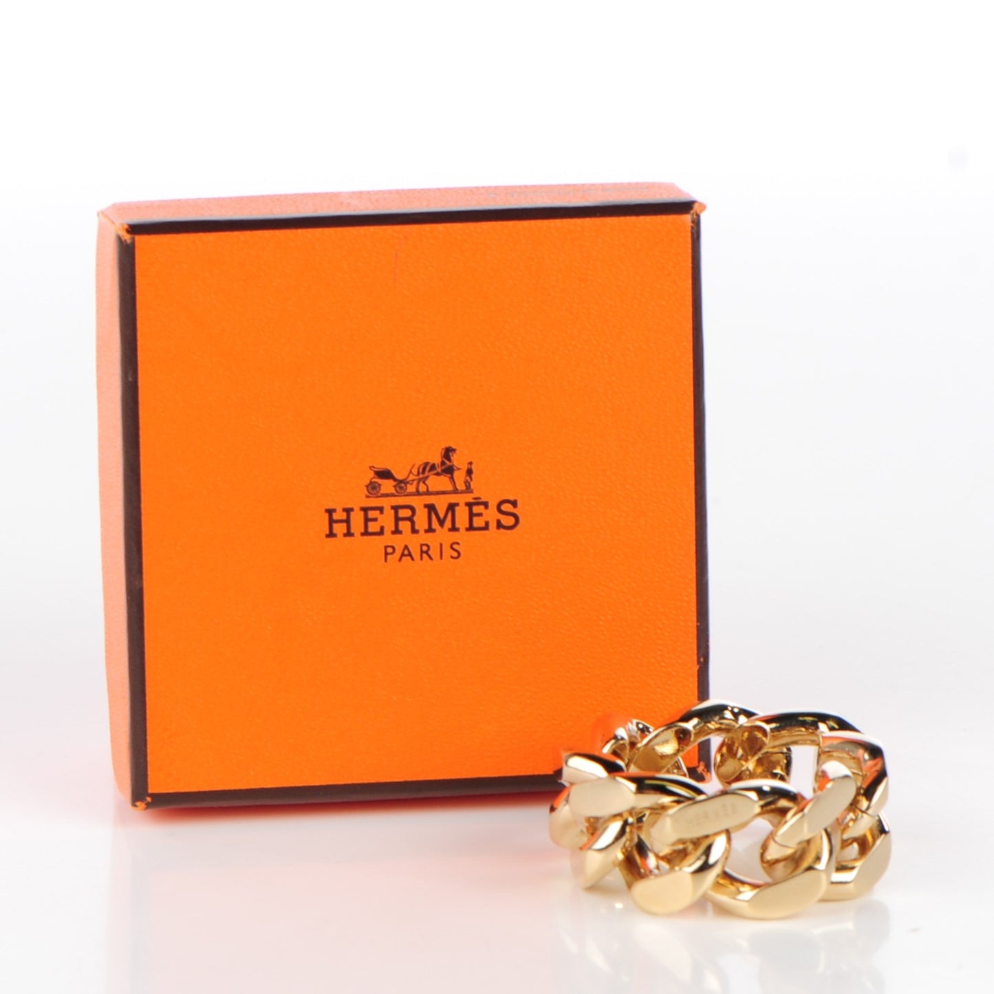 Permabrass Chain Scarf Ring