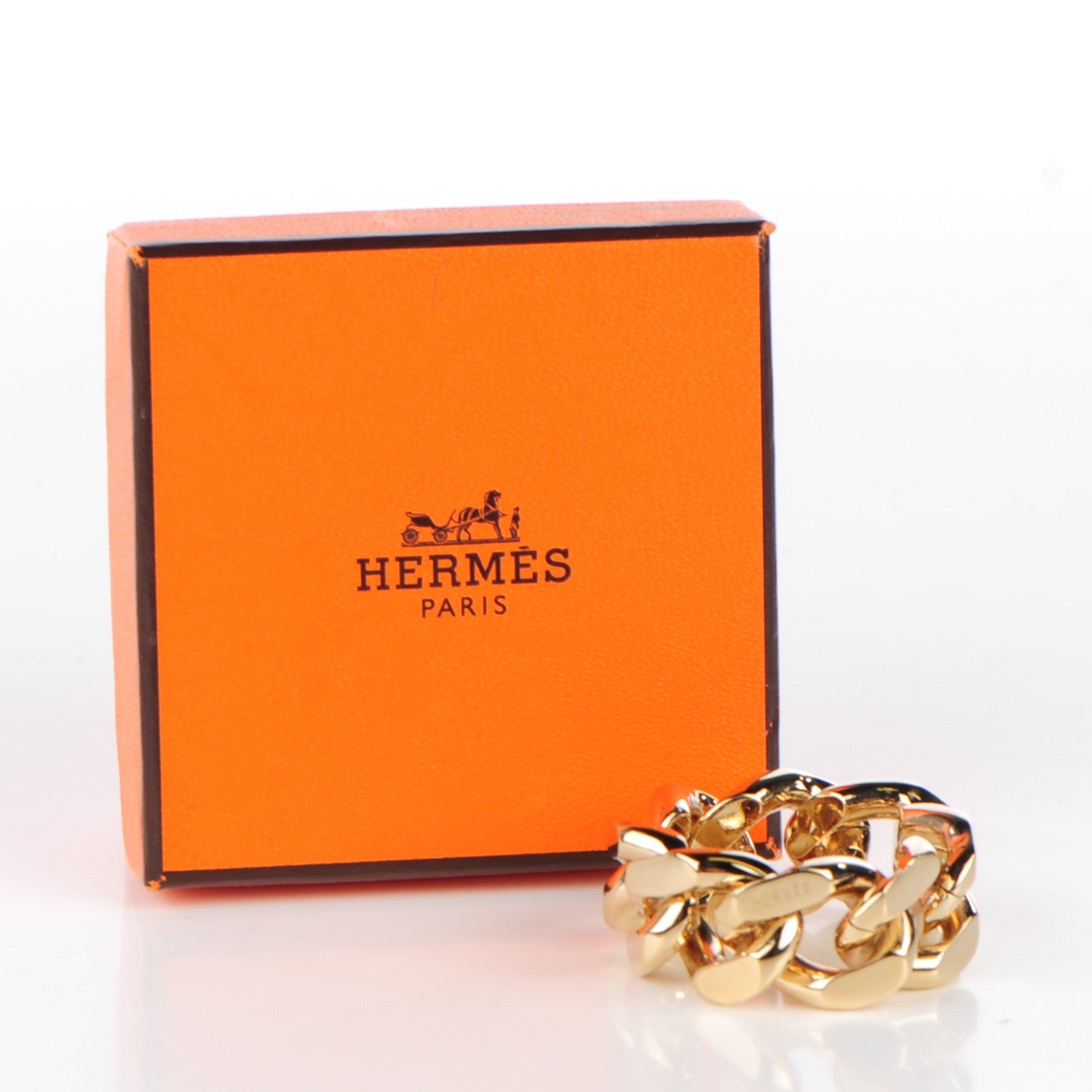 Hermes Permabrass Chain Scarf Ring 5 of 5