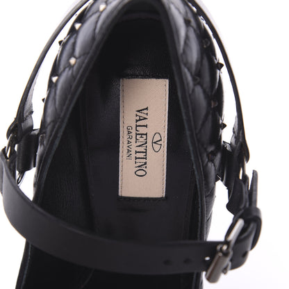 Valentino Garavani Nappa Rockstud Spike Mary Jane 105mm Pumps 36.5 Black 5 of 8