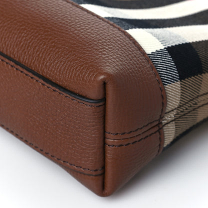 Burberry Derby House Check Abingdon Convertible Clutch Tan 10 of 10