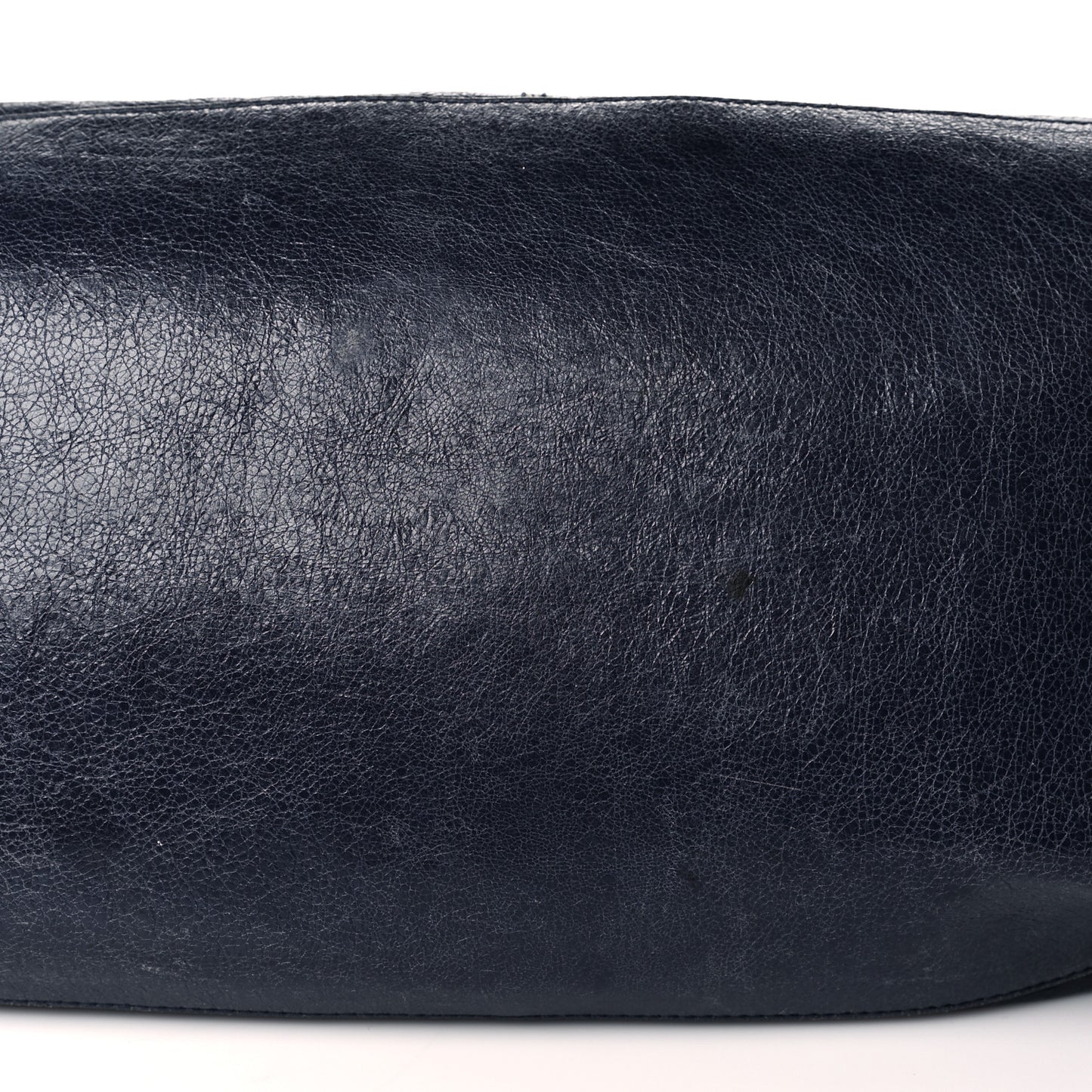 Agneau Classic Hardware Small Squash Duffel Bag Bleu Nuit