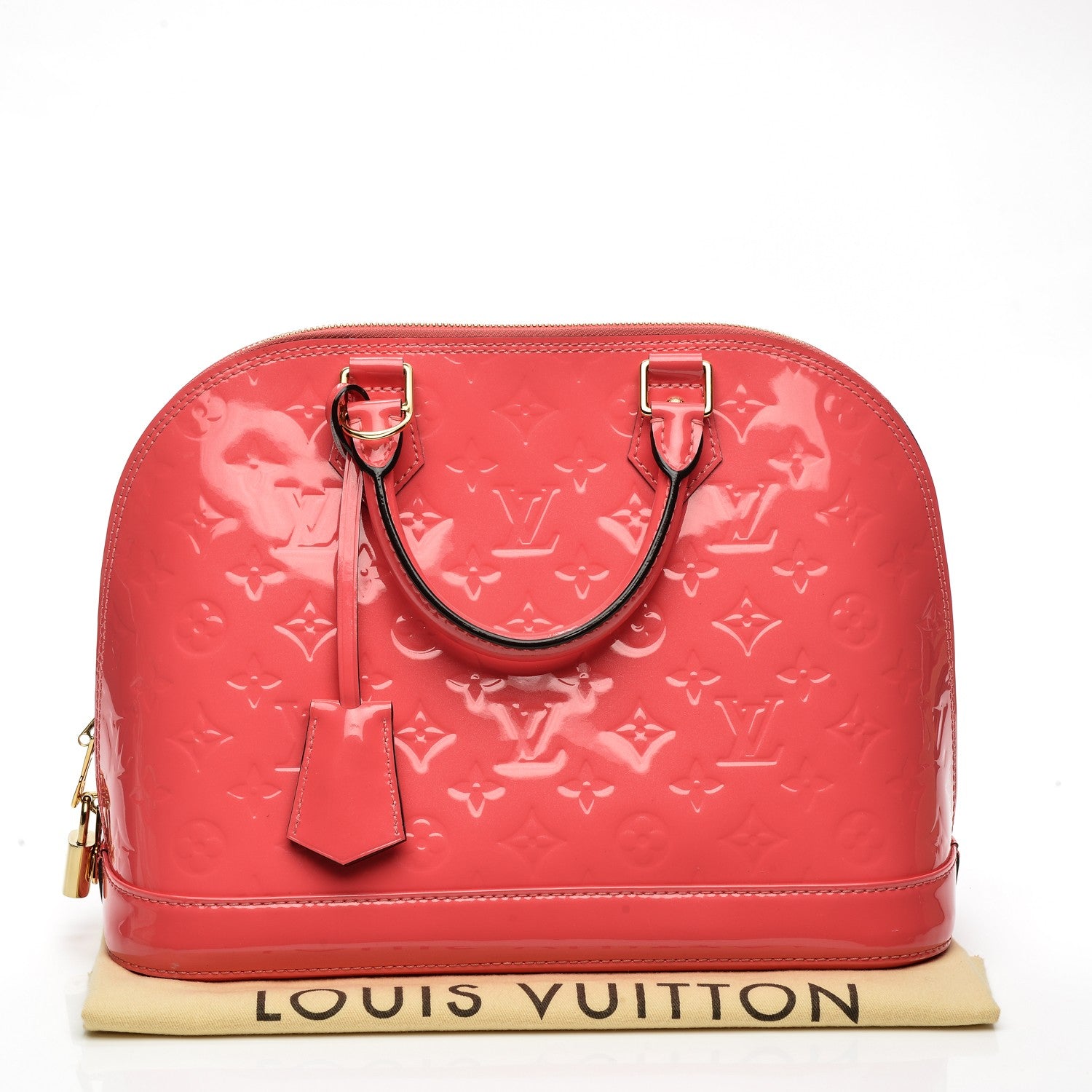 Louis Vuitton Vernis Alma PM Rose Litchi 7 of 9