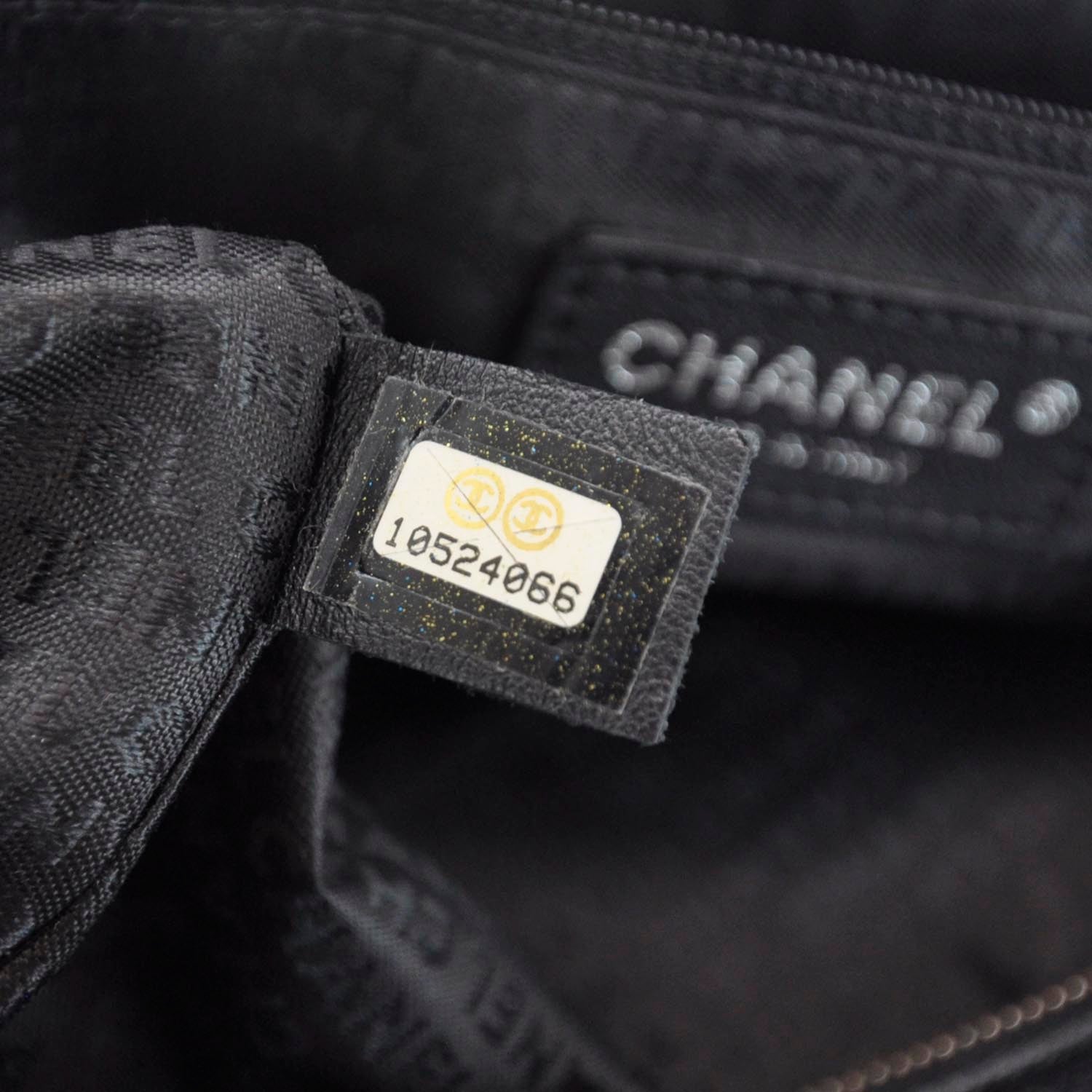 Chanel Caviar Square Stitched Satchel Black 9 of 9