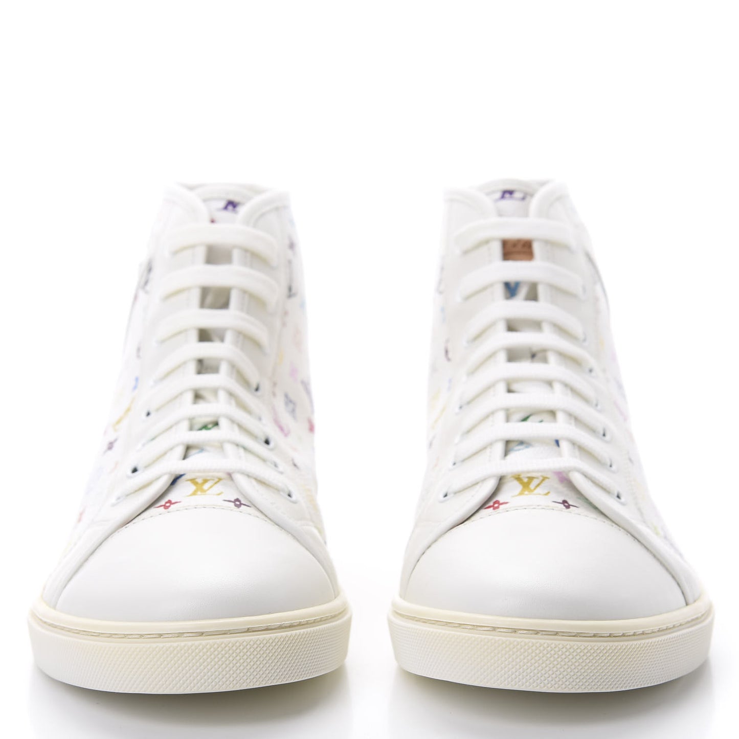 Monogram Multicolor High Top Sneakers 39 White