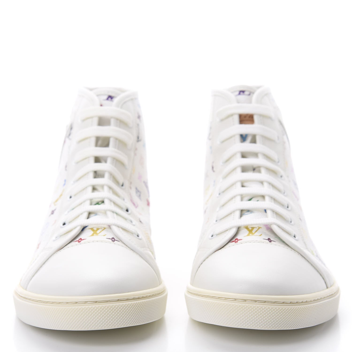 Louis Vuitton Monogram Multicolor High Top Sneakers 39 White 2 of 7