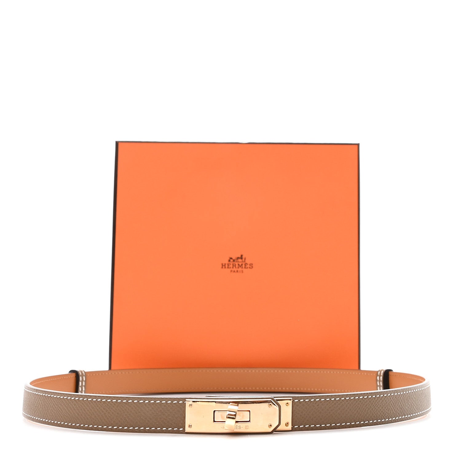 Hermes Epsom Kelly Belt Etoupe 4 of 4