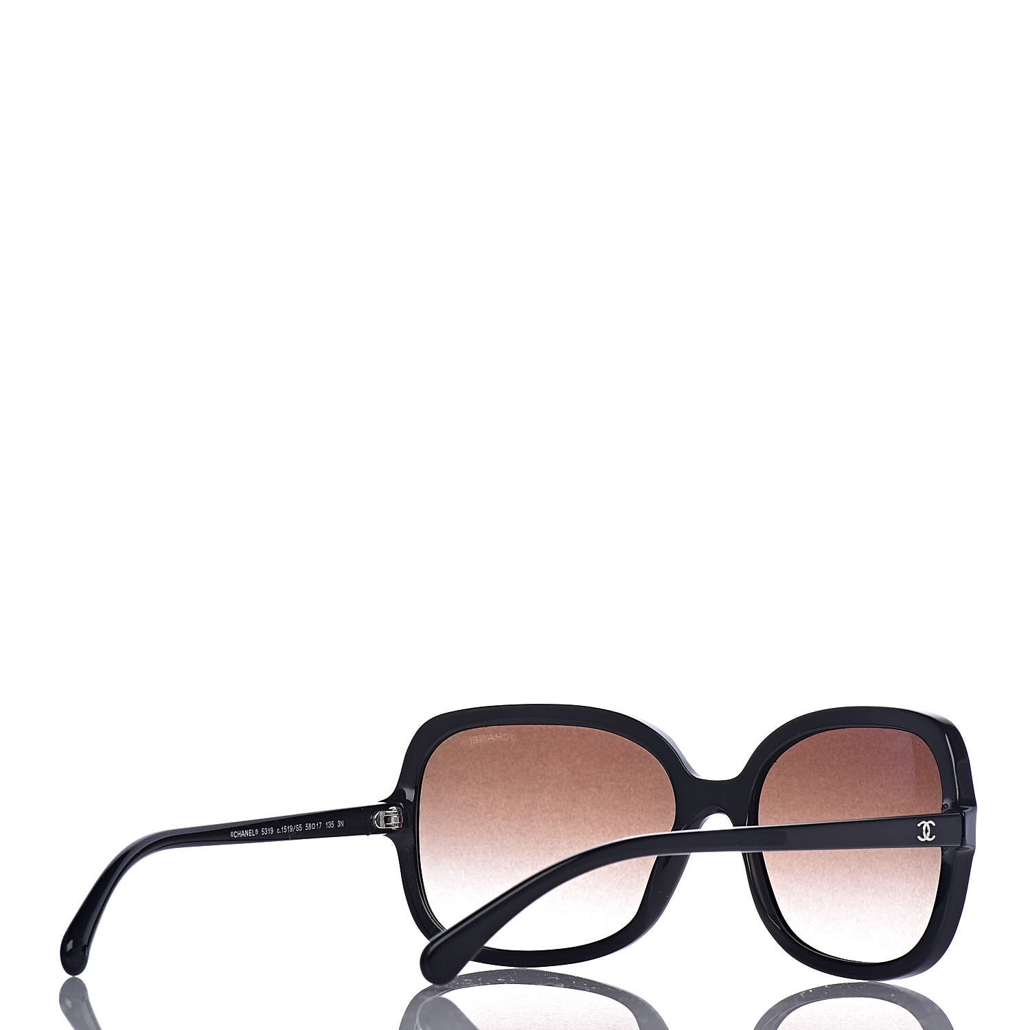 Chanel CC Sunglasses 5319 Black White 4 of 8