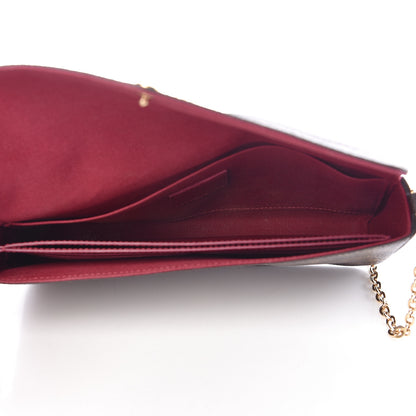 Louis Vuitton Monogram Pochette Felicie Chain Wallet Fuchsia 6 of 14