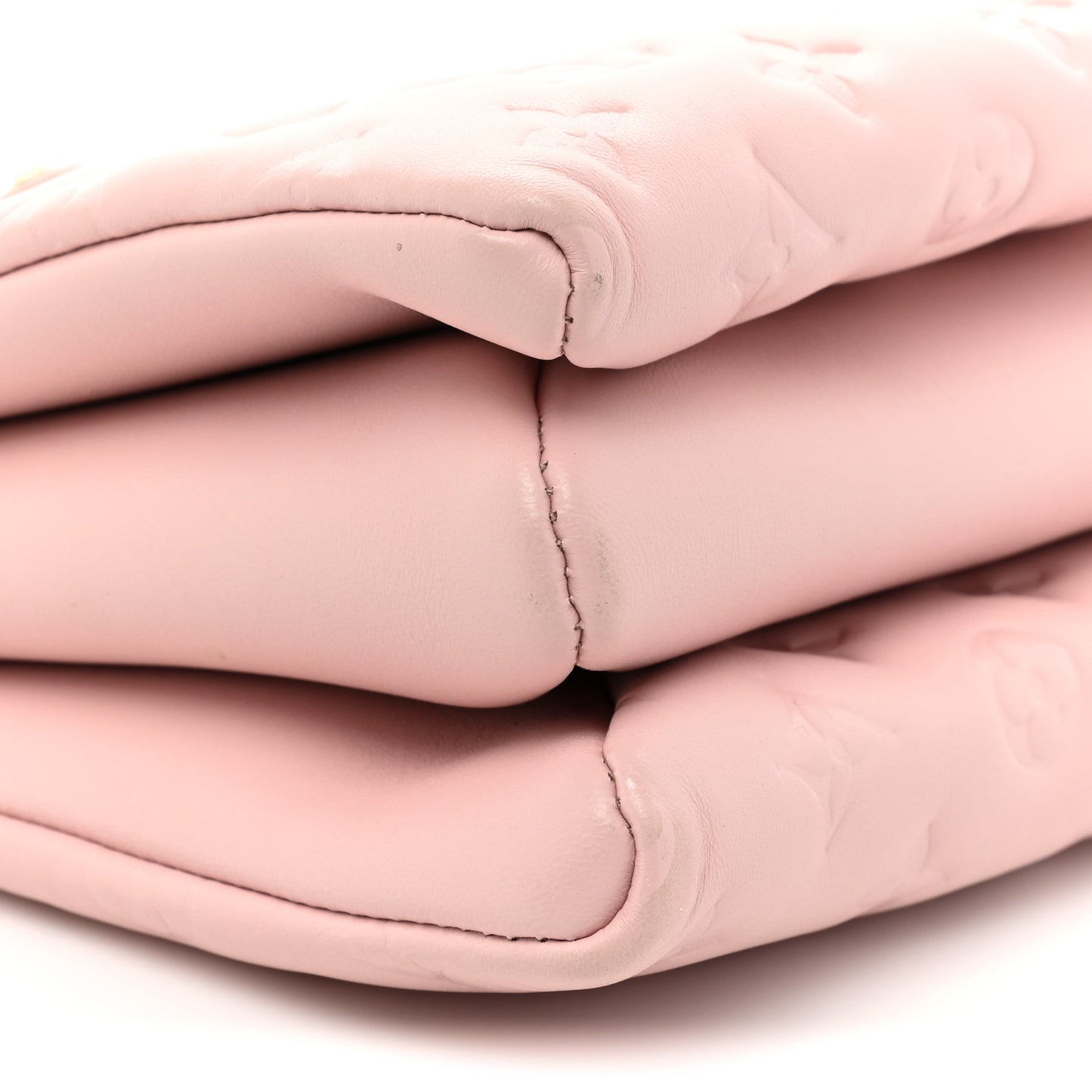 Lambskin Embossed Monogram Coussin PM Rose