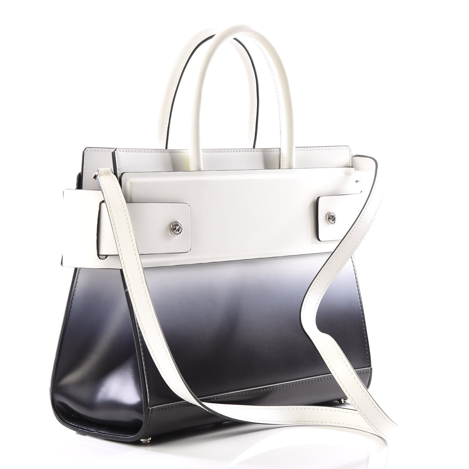 Givenchy Smooth Calfskin Small Degrade Horizon Satchel White Purple 2 of 10