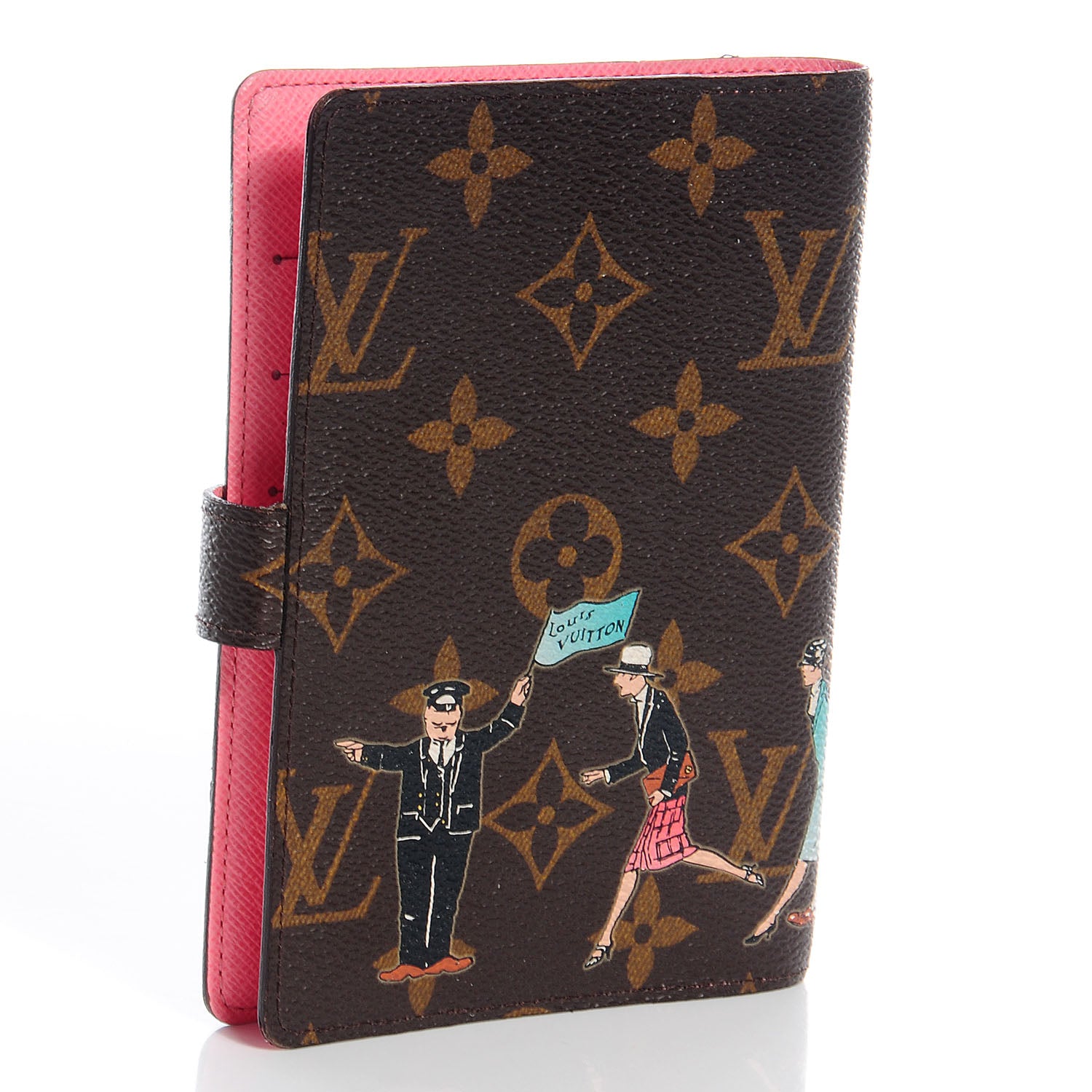 Louis Vuitton Monogram Illustre Small Ring Agenda Rose 3 of 10