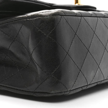 Chanel Lambskin Quilted Medium Double Flap Black 9 of 11