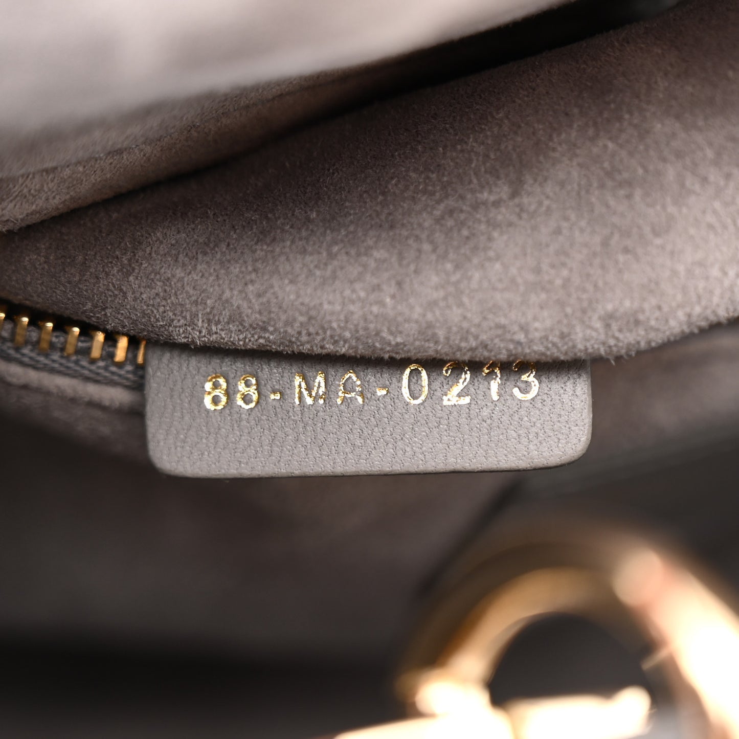 Lambskin Cannage Small My ABCDior Lady Dior Grey
