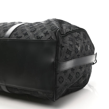 Louis Vuitton Monogram See Through Keepall Bandouliere 50 Black 10 of 14