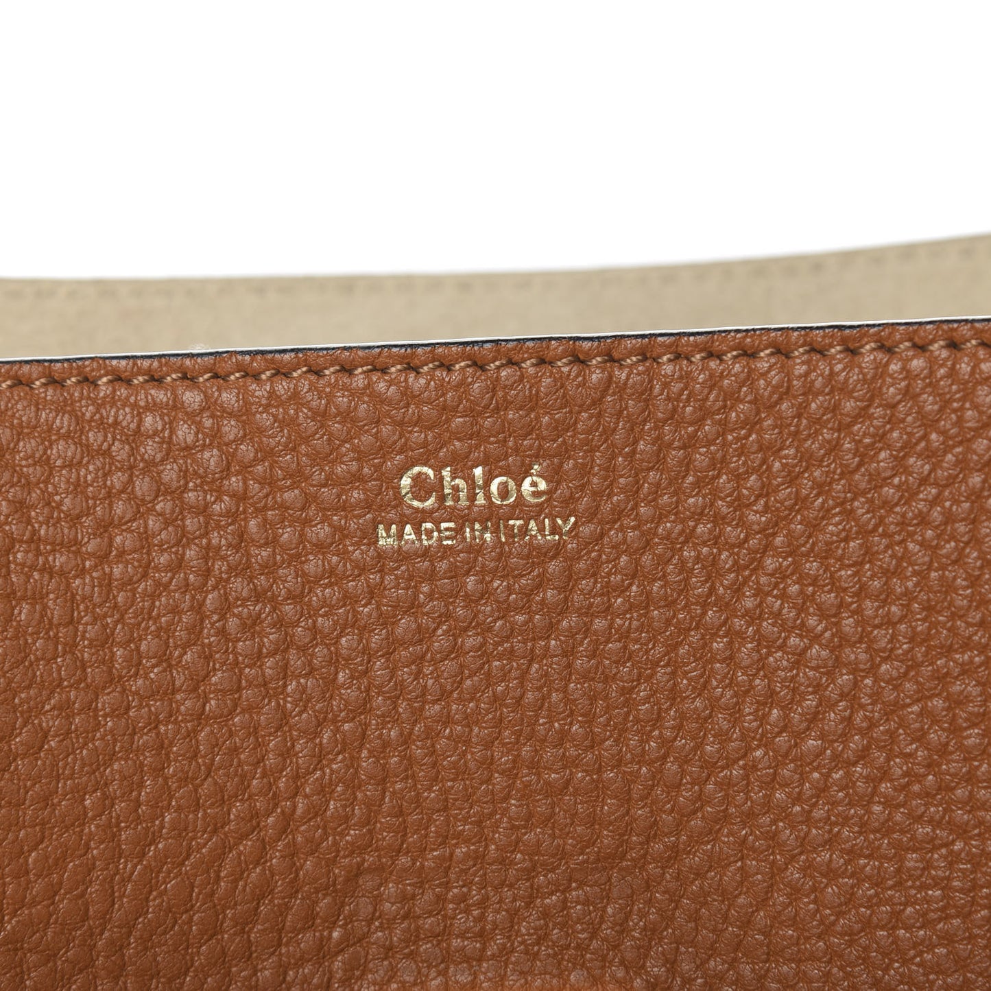 Grained Lambskin Drew Shoulder Bag Caramel