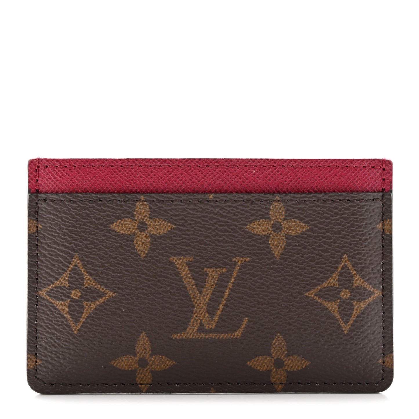 Monogram Card Holder Fuchsia