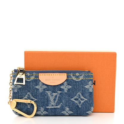 Louis Vuitton Monogram Denim Key Pouch Denim Blue 7 of 7