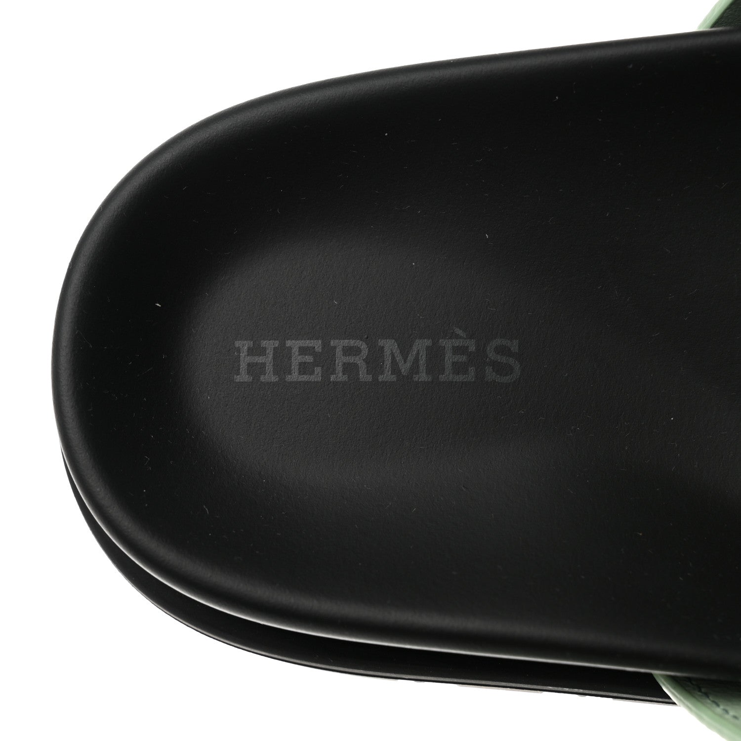 Hermes Epsom Womens Chypre Sandals 37.5 Vert Jade 6 of 9