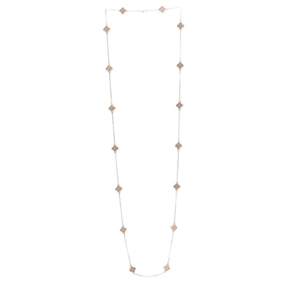Van Cleef & Arpels 18K Rose Gold 16 Motifs Sweet Alhambra Necklace 3 of 7