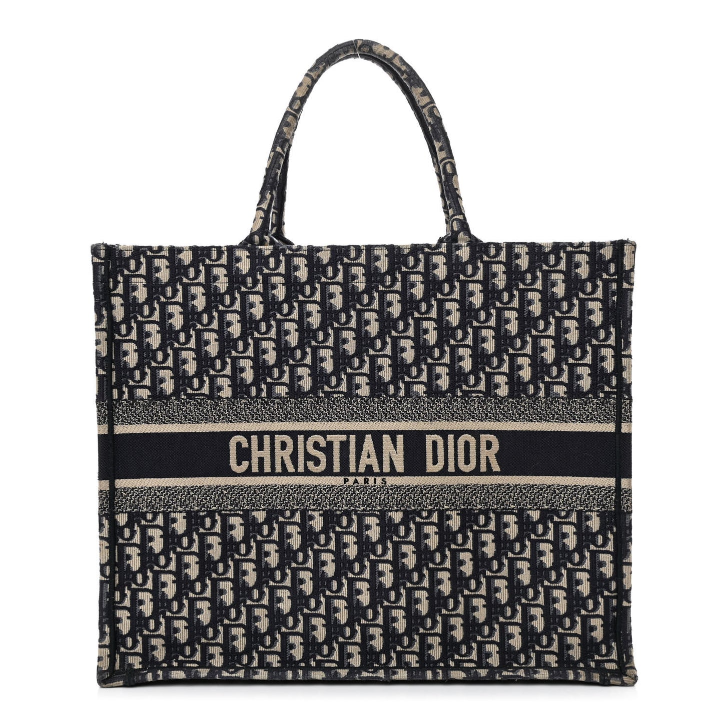Oblique Book Tote Blue Multicolor