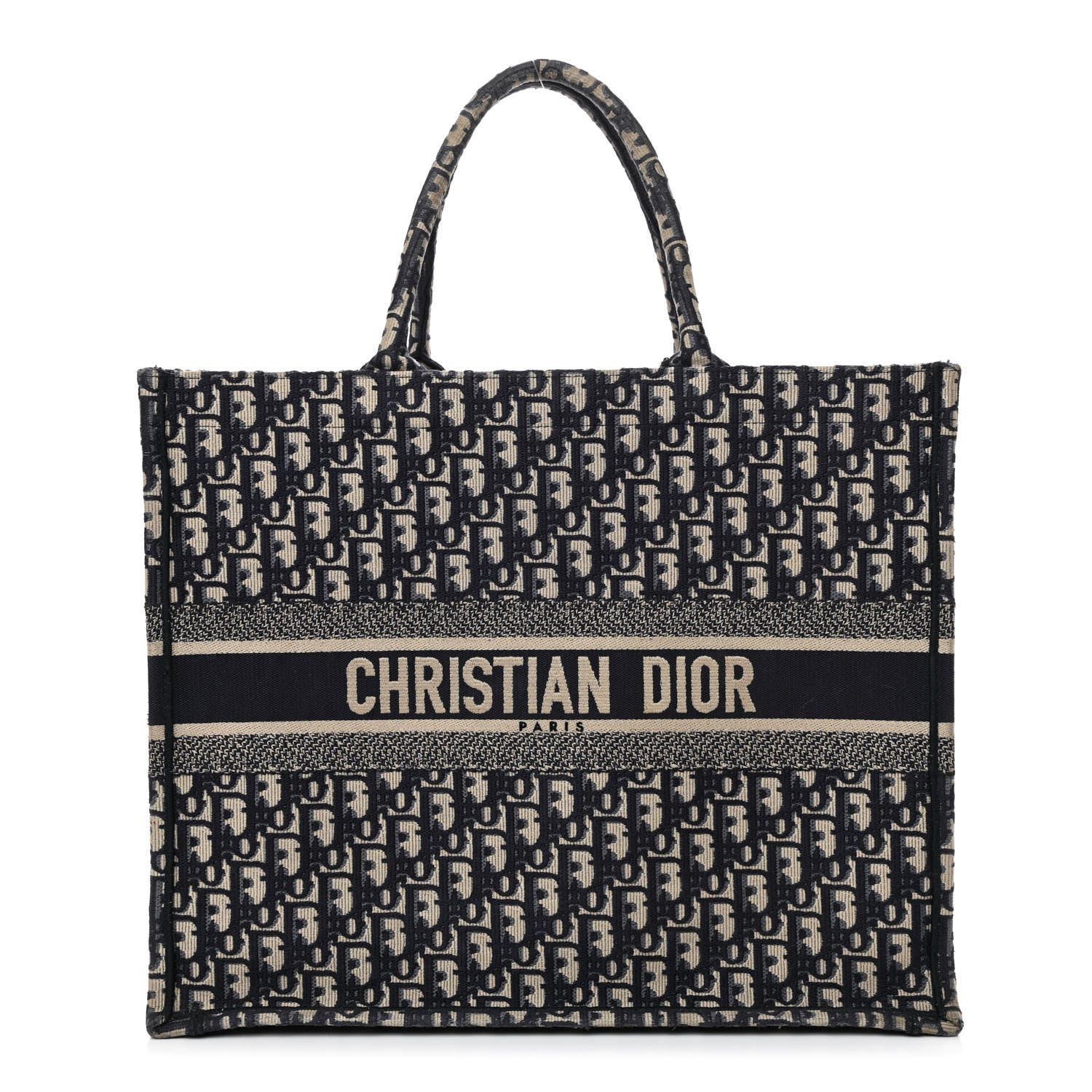 Christian Dior Oblique Book Tote Blue Multicolor 1 of 13