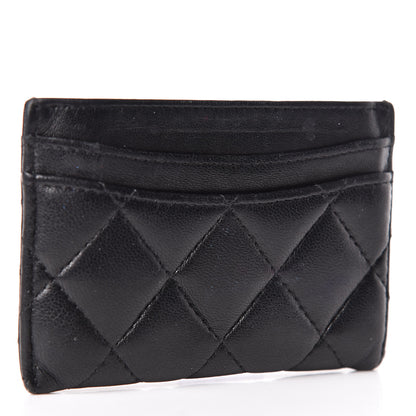 Chanel Lambskin Quilted Card Holder Black 3 of 9
