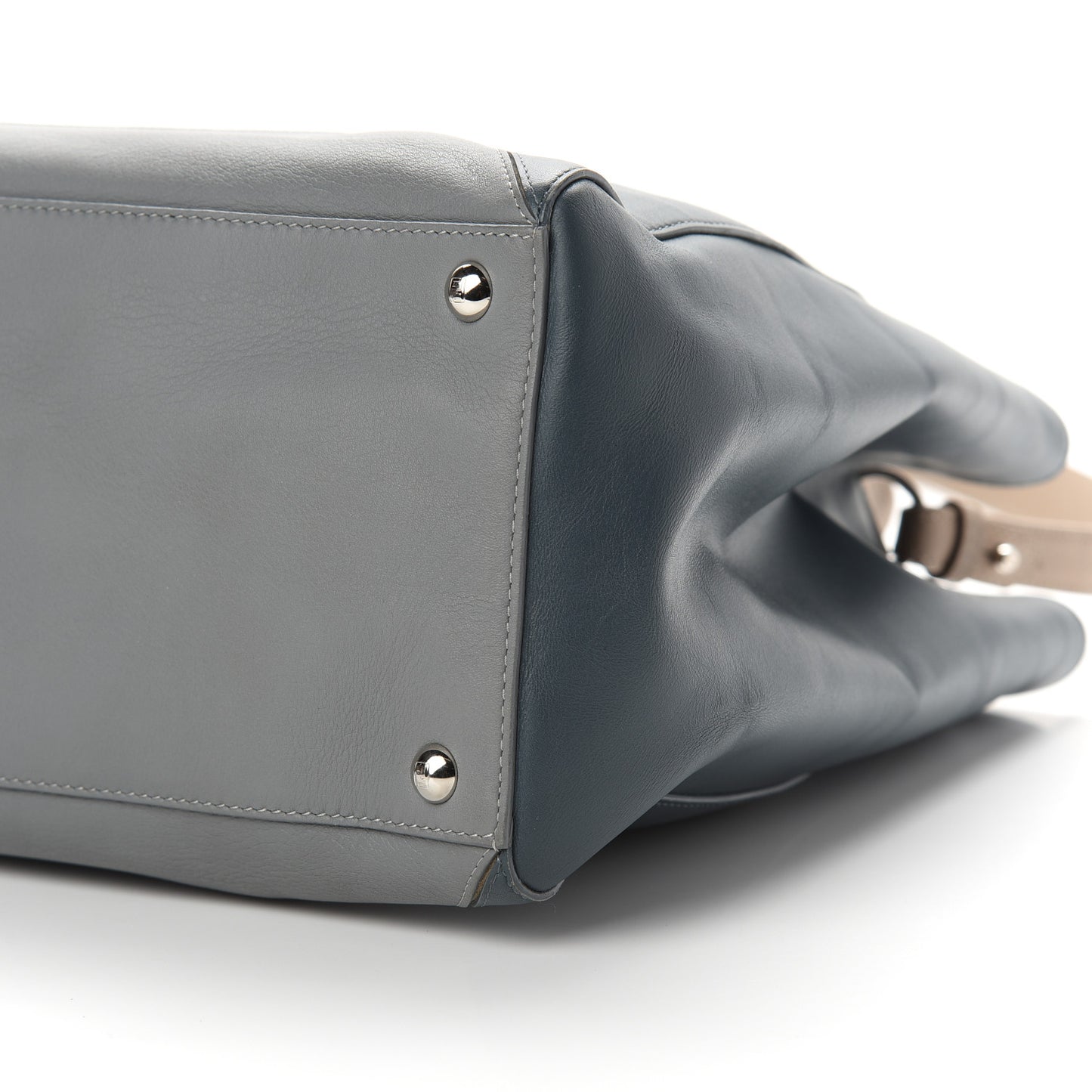 Calfskin Colorblock Regular 2Jours Tote Multicolor