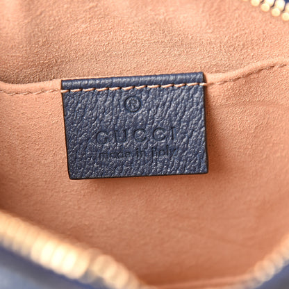 Gucci Textured Calfskin Web Mini Ophidia Shoulder Bag Blue Agata 8 of 11