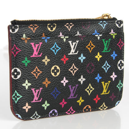 Louis Vuitton Monogram Multicolor Key Pouch Black Violet 3 of 7