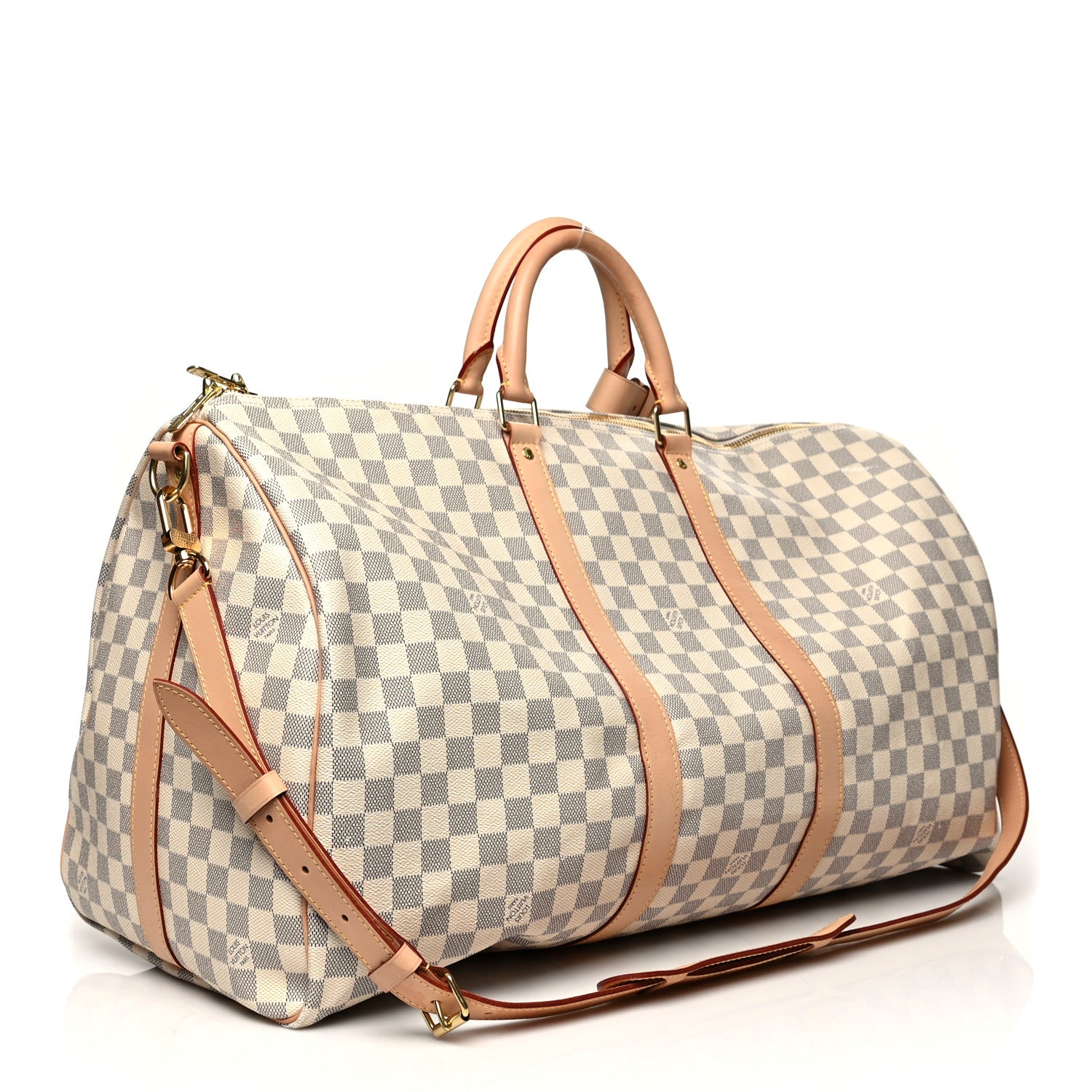 Louis Vuitton Damier Azur Keepall Bandouliere 55 3 of 18