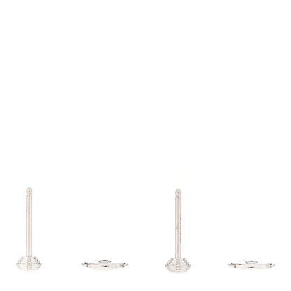 Cartier 18K White Gold Diamond XS D'Amour Earrings 3 of 5