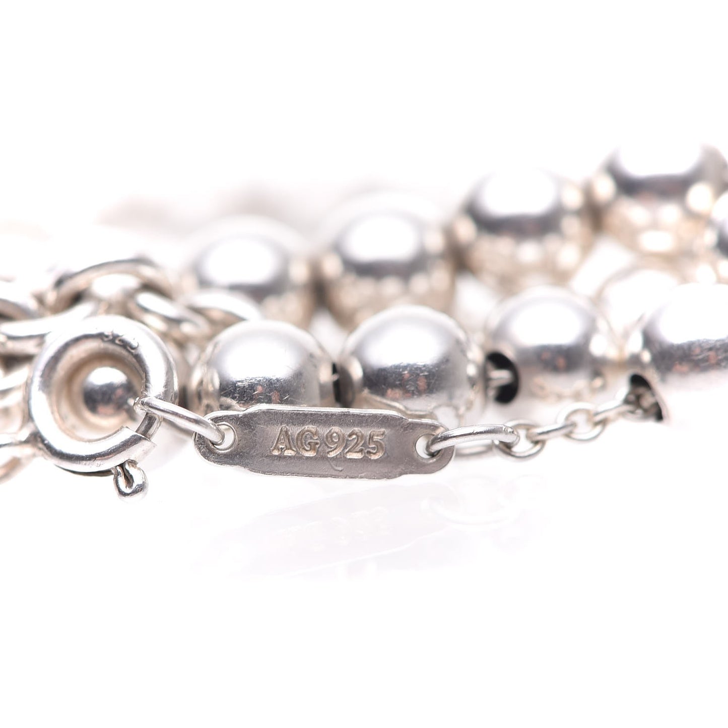 Sterling Silver HardWear Bead Double Wrap Bracelet