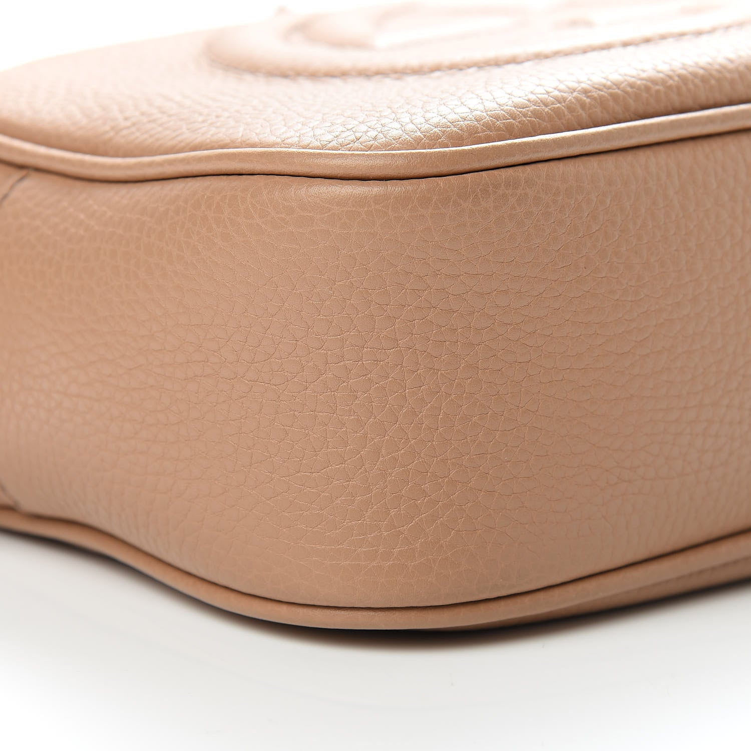 Gucci Pebbled Calfskin Small Soho Disco Bag Rose Beige 9 of 10