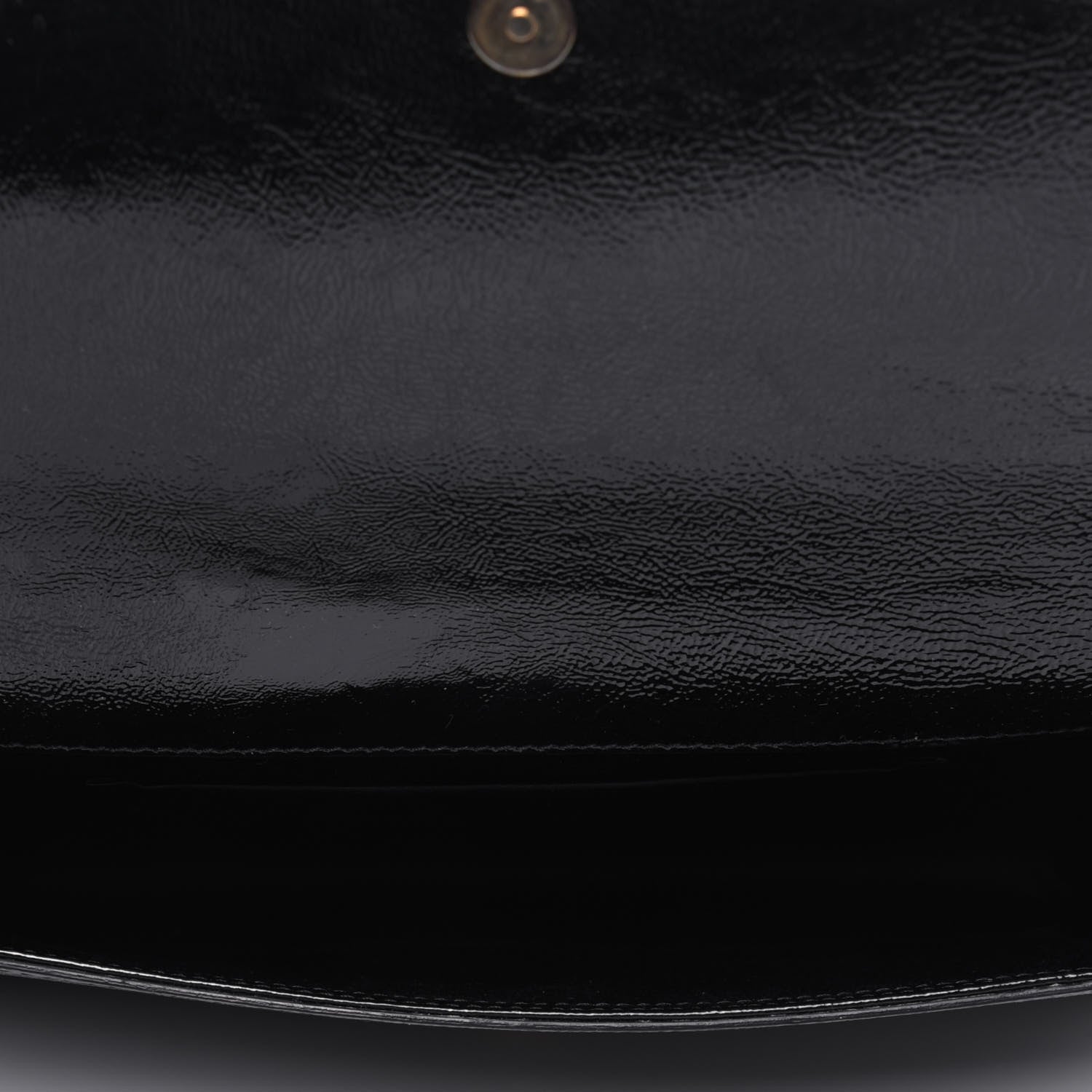 Saint Laurent Textured Patent Monogram Belle De Jour Clutch Black 5 of 13