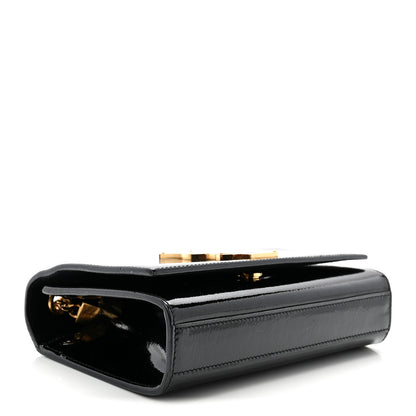 Saint Laurent Patent Small Monogram Kate Satchel Black 4 of 11