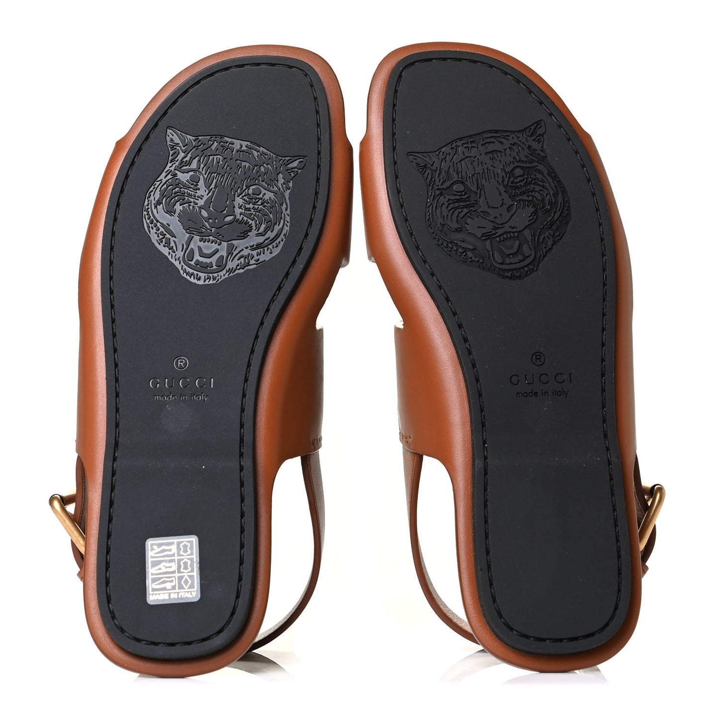 Calfskin Mens GG Marmont Slingback Sandals 9 Bright Cuir