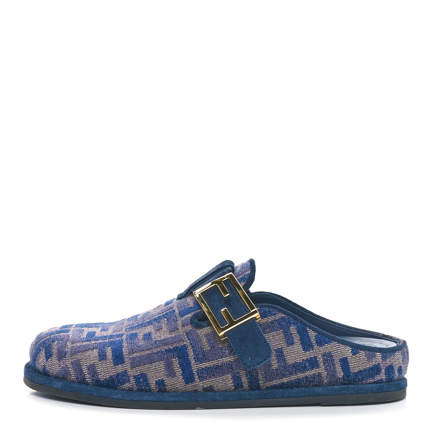Velvet FF Fendi Feel Mules 36.5 Blue