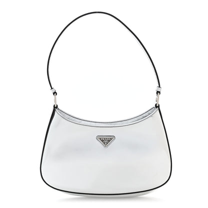 Prada Spazzolato Cleo Shoulder Bag Argento 1 of 11