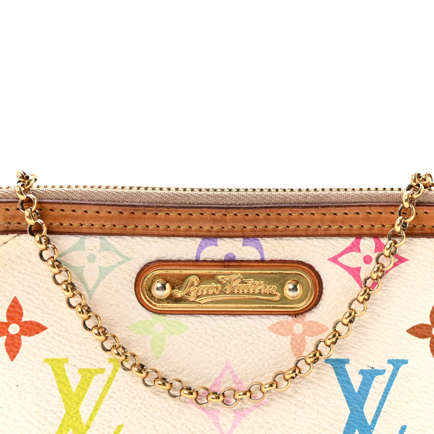 Monogram Multicolor Pochette Milla MM White